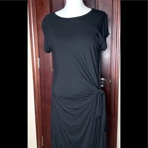 Loft black NWT with tags easy tee shirt dress